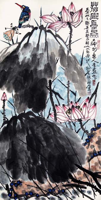 1荷鄉(xiāng)夏景 2013年作 138×69.jpg