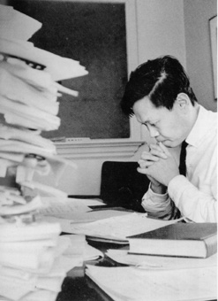 楊振寧1963年于普林斯頓的辦公室。